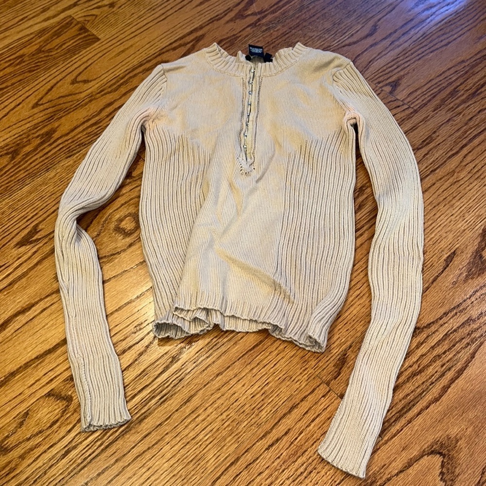 BCBGMaxAzria Woman’s Tan Sweater Size XS